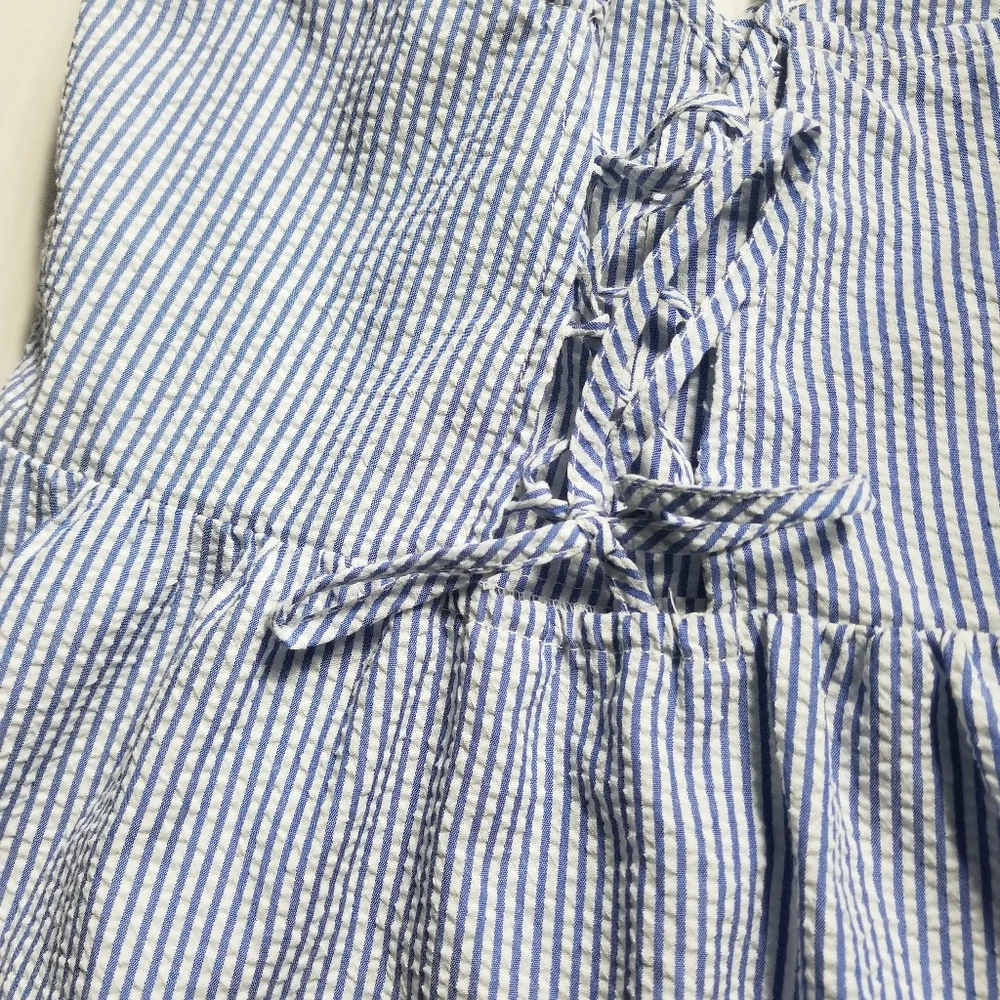 DIVIDED H&M BLUE AND WHITE STRIPED DRESS SIZE 0 - Picture 10 of 15